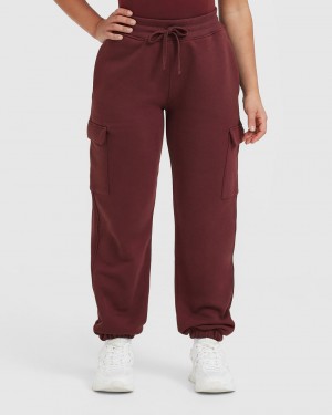 Oner Active All Day Cargo Joggingbukser Bordeaux | 548-SXOPRT