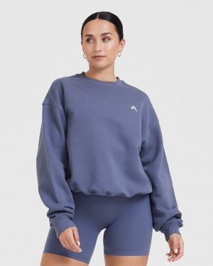 Oner Active All Day Lette Oversized Sweatshirts Blå | 530-MQPZHE