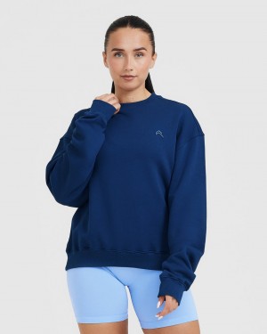 Oner Active All Day Lette Oversized Sweatshirts Blå | 017-FUALQC