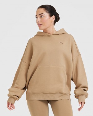 Oner Active All Day Oversized Hættetrøje Brune | 419-YEKNVB