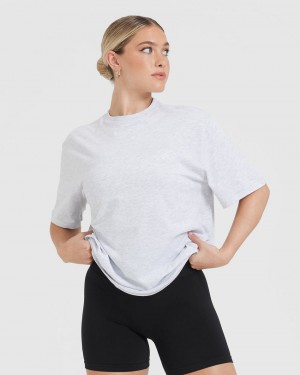 Oner Active Classic Oversized Lette T Shirts Lysegrå | 042-GLZVOT