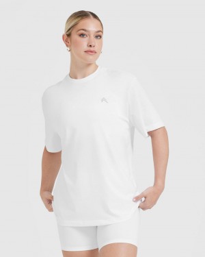 Oner Active Classic Oversized Lette T Shirts Hvide | 764-UTDKYI