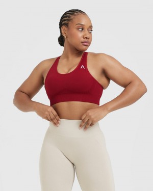 Oner Active Classic Seamless 2.0 Bralette Sports Bras Rød Bordeaux | 597-SUATZE