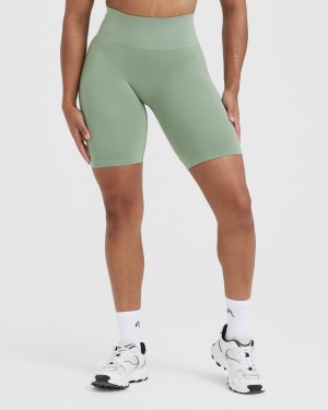 Oner Active Effortless Seamless Cycling Shorts Olivengrøn | 590-OLYPGH