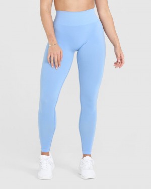 Oner Active Effortless Seamless Leggings Blå | 047-SYITVK