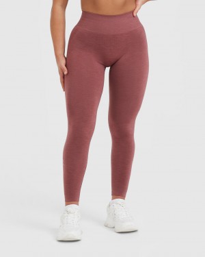 Oner Active Effortless Seamless Leggings Rød | 357-NCQEYX