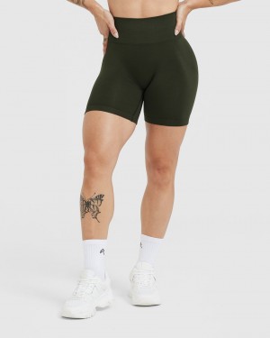 Oner Active Effortless Seamless Shorts Khaki | 487-YSLXVK