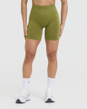 Oner Active Effortless Seamless Shorts Olivengrøn Grøn | 406-ZLGSRD