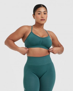 Oner Active Effortless Strappy Bralette Sports Bras Blå Turkis | 210-FQLISV