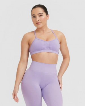 Oner Active Effortless Strappy Bralette Sports Bras Lilla | 973-ILTDNV