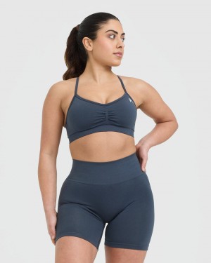 Oner Active Effortless Strappy Bralette Sports Bras Blå | 486-PGYQKU