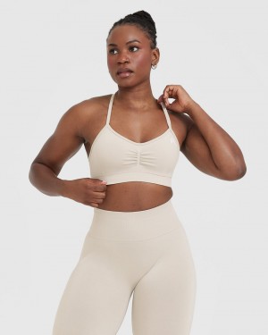 Oner Active Effortless Strappy Bralette Sports Bras Brune | 048-FUVEXZ