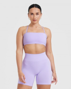 Oner Active Everyday Bandeau Bralette Sports Bras Lilla | 809-CNRDXY