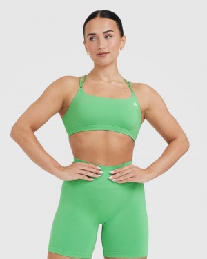 Oner Active Everyday Cross Over Bralette Sports Bras Grøn | 672-APKJOQ