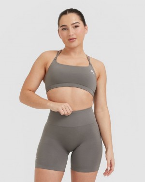 Oner Active Everyday Cross Over Bralette Sports Bras Grå | 037-PZGBMI