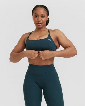 Oner Active Everyday Cross Over Bralette Sports Bras Blå | 801-UAOGKZ