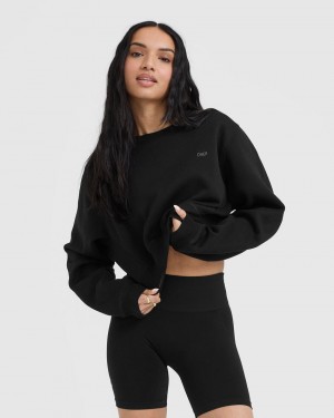 Oner Active Foundations Crop Sweatshirts Sort | 581-ABYLPZ