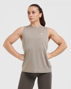 Oner Active Go To Muscle T Shirts Grå | 416-QESKNW