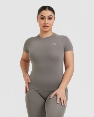 Oner Active Go To Seamless Fitted T Shirts Grå | 496-XNZEKI