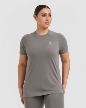 Oner Active Go To Seamless Loose T Shirts Grå | 784-PUXVOC