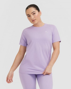 Oner Active Go To Seamless Loose T Shirts Lilla | 176-VBTHRE