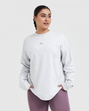 Oner Active Raising The Bar Grafisk Unisex Long Sleeve T Shirts Lysegrå | 876-ARGQOV