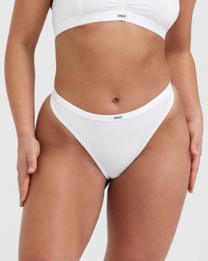 Oner Active Soft Classic Thong Undertøj Hvide | 097-ERBHNG