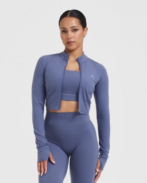 Oner Active Timeless Crop Jakker Blå | 287-GZLFXT