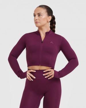 Oner Active Timeless Crop Sweatshirts Lilla | 409-HZOMRW