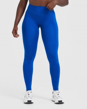 Oner Active Timeless High Waisted Leggings Dyb Blå | 936-IJCGYN