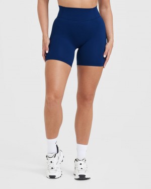 Oner Active Timeless High Waisted Shorts Blå | 428-FLQBYR