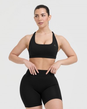 Oner Active Timeless Square Neck Sports Bras Sort | 306-KCSWUV