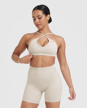 Oner Active Timeless Strappy Bralette Sports Bras Brune | 413-QRGLET