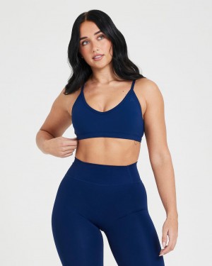 Oner Active Timeless Strappy Bralette Sports Bras Blå | 152-BFTYNM