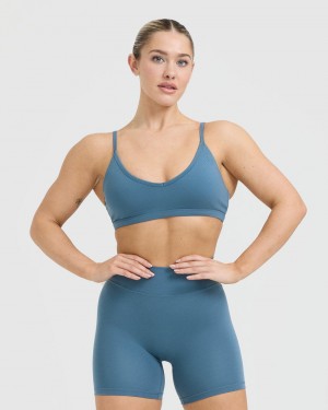 Oner Active Timeless Strappy Bralette Sports Bras Blå | 316-SNBFLO