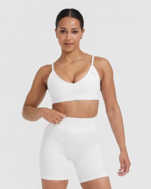 Oner Active Timeless Strappy Bralette Sports Bras Hvide | 546-OMWCVA