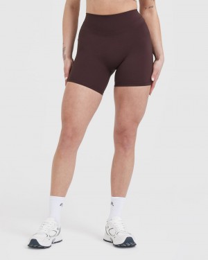 Oner Active Unified High Waisted Shorts Lilla Brune | 160-LBZGPQ