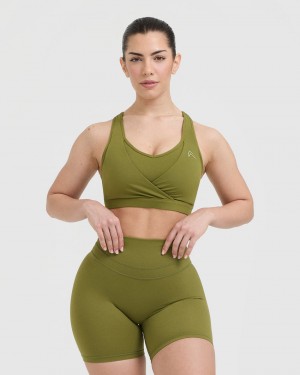 Oner Active Unified Layered Sports Bras Olivengrøn Grøn | 294-APJHQK