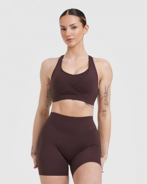 Oner Active Unified Layered Sports Bras Lilla Brune | 315-MERQOJ