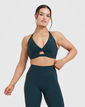 Oner Active Unified Twist Sports Bras Blå | 965-MBAXPE