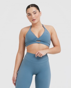 Oner Active Unified Twist Sports Bras Blå | 892-JSUILA