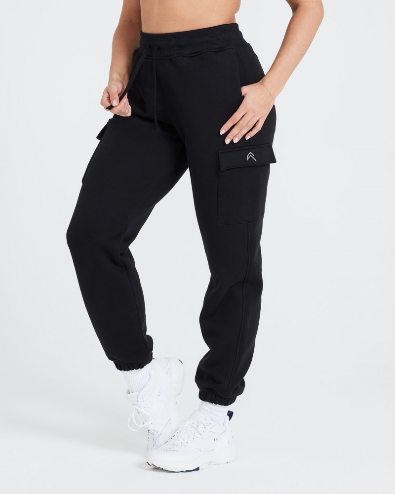 Oner Active All Day Cargo Joggingbukser Sort | 485-VKRHPO