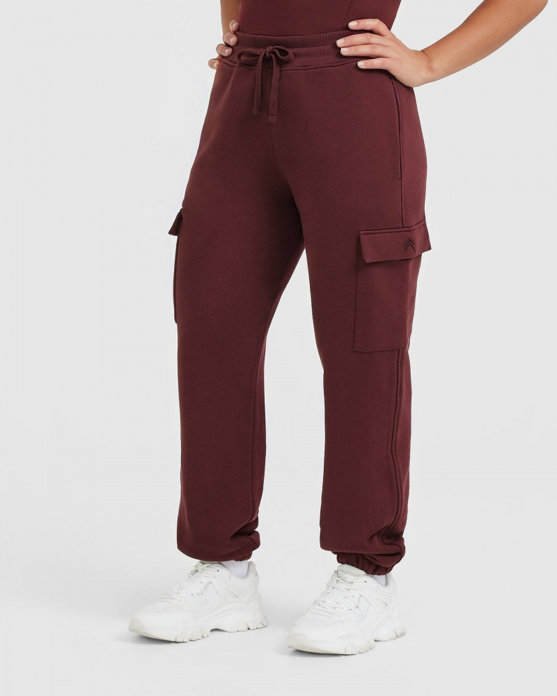 Oner Active All Day Cargo Joggingbukser Bordeaux | 548-SXOPRT