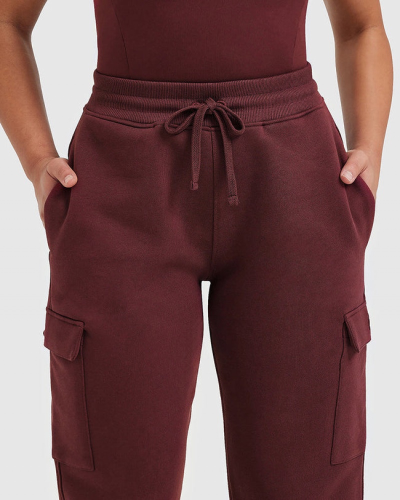 Oner Active All Day Cargo Joggingbukser Bordeaux | 548-SXOPRT