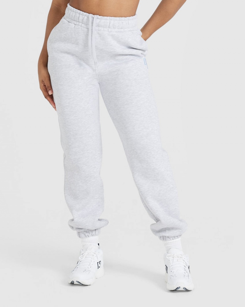 Oner Active All Day Varsity Oversized Joggingbukser Lysegrå | 095-ZJFAKE