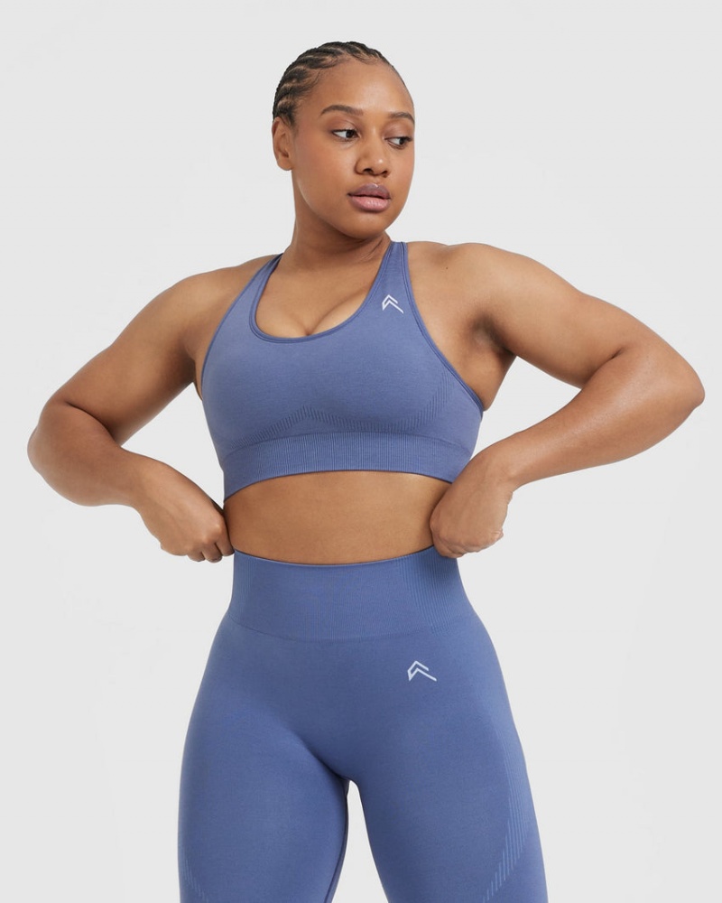 Oner Active Classic Seamless 2.0 Bralette Sports Bras Blå | 083-BESTGW