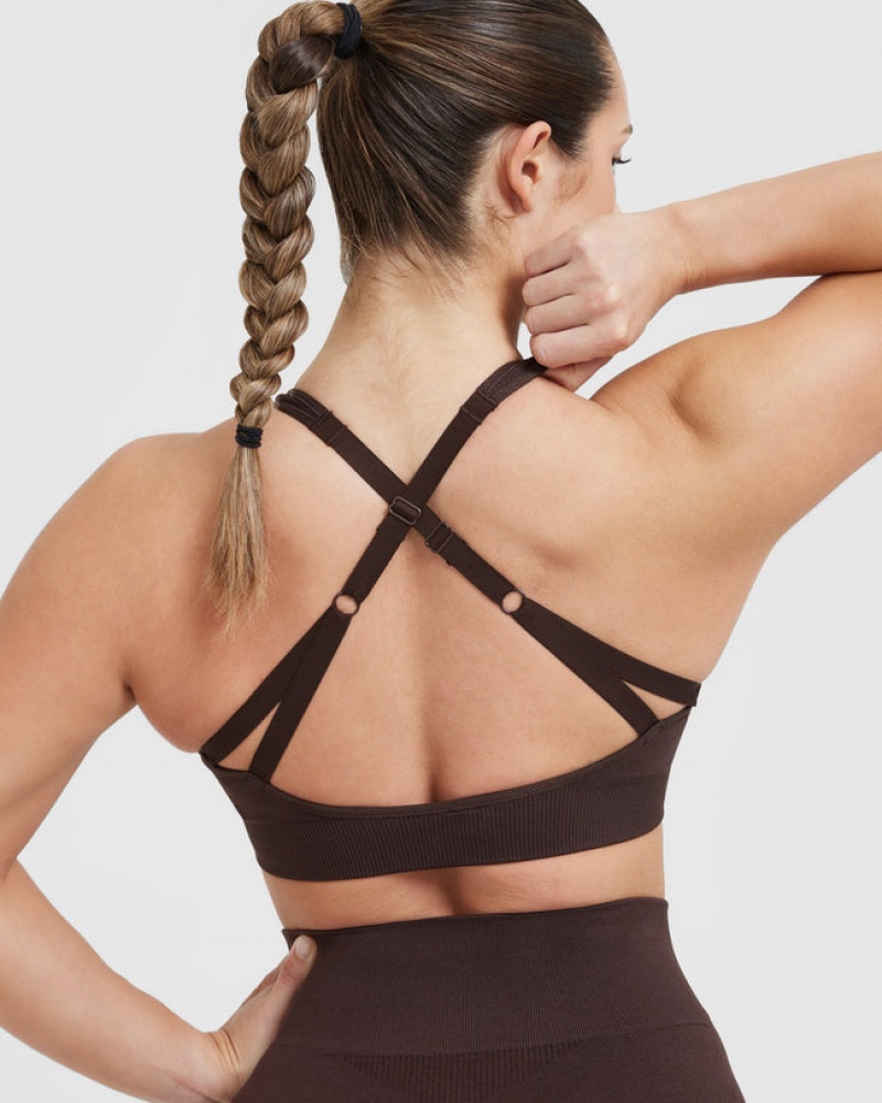 Oner Active Classic Seamless 2.0 Bralette Sports Bras Mørkegrå | 823-IFOUBS