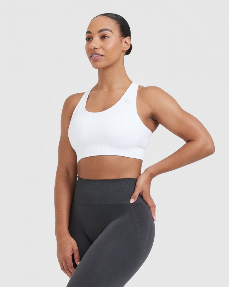 Oner Active Classic Seamless 2.0 Bralette Sports Bras Hvide | 853-FQXBDN