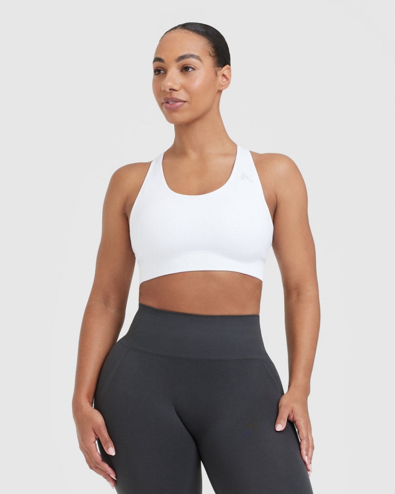 Oner Active Classic Seamless 2.0 Bralette Sports Bras Hvide | 853-FQXBDN