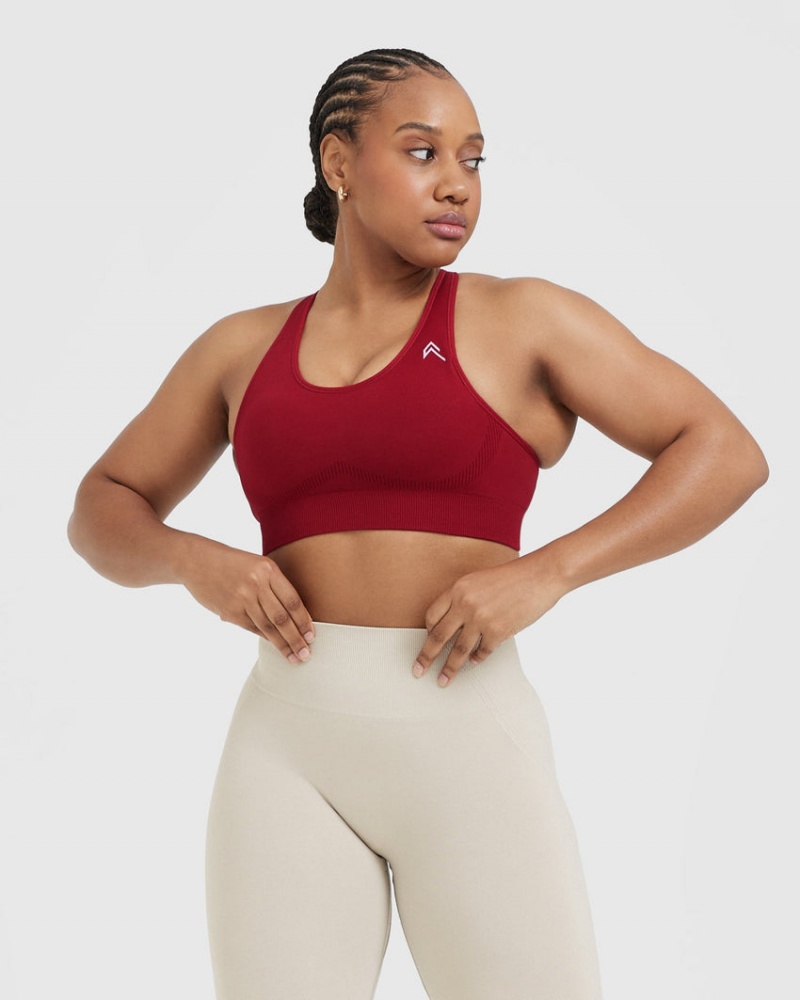 Oner Active Classic Seamless 2.0 Bralette Sports Bras Rød Bordeaux | 597-SUATZE